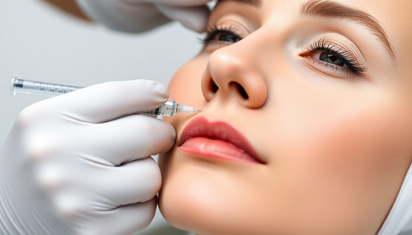 Fettwegspritze Zürich: Medical expert administers injection for targeted fat reduction in a modern clinic setting, ensuring precision and safety.
