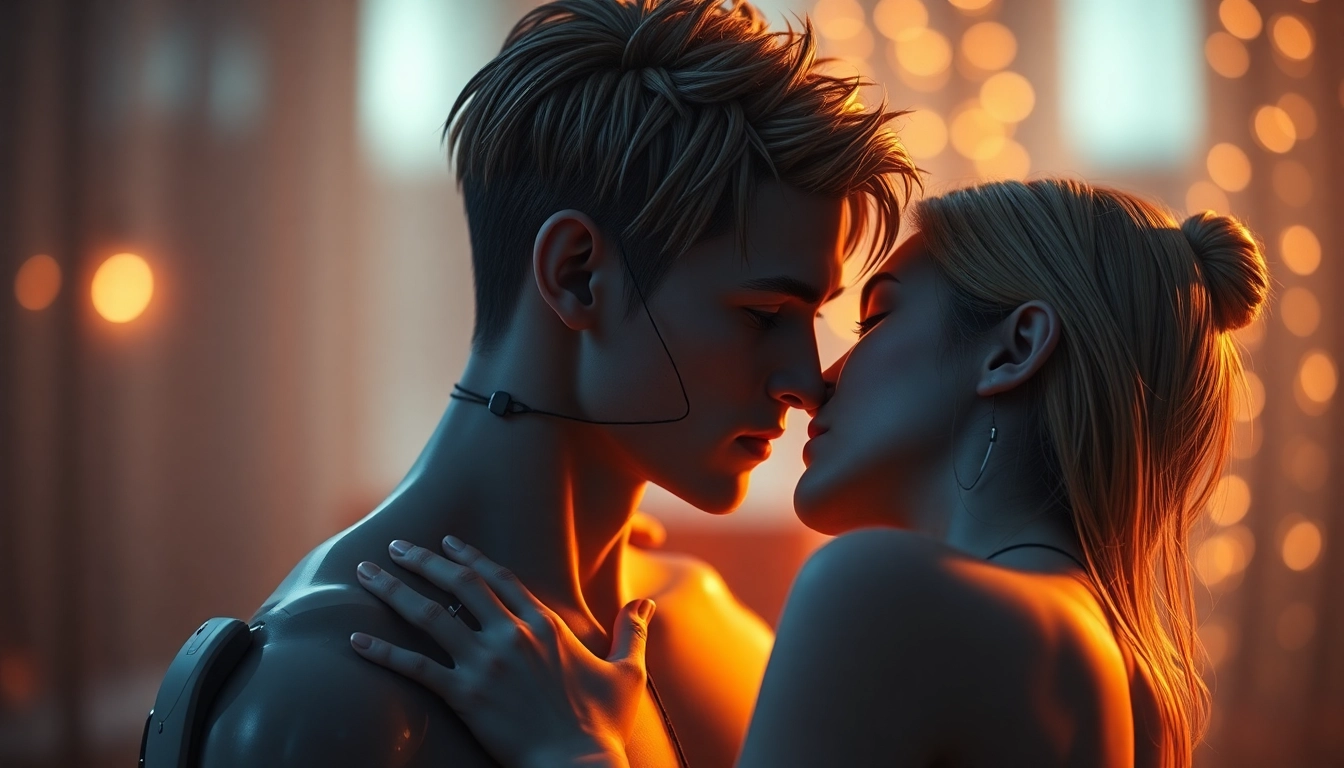 Vivid NSFW AI-generated imagery showcasing realistic characters in emotional, intimate pose, perfect for adult content visualization.