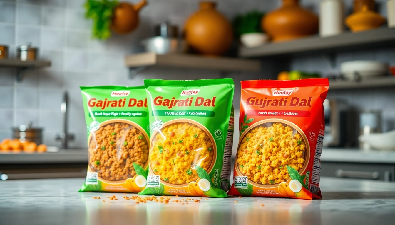 High-quality Ready to Eat Gujarati Dal packaging showcasing authentic flavors and convenience